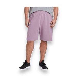All In Motion Mens French Terry 10” Drawstring Pull-on Activewear Shorts, Plum